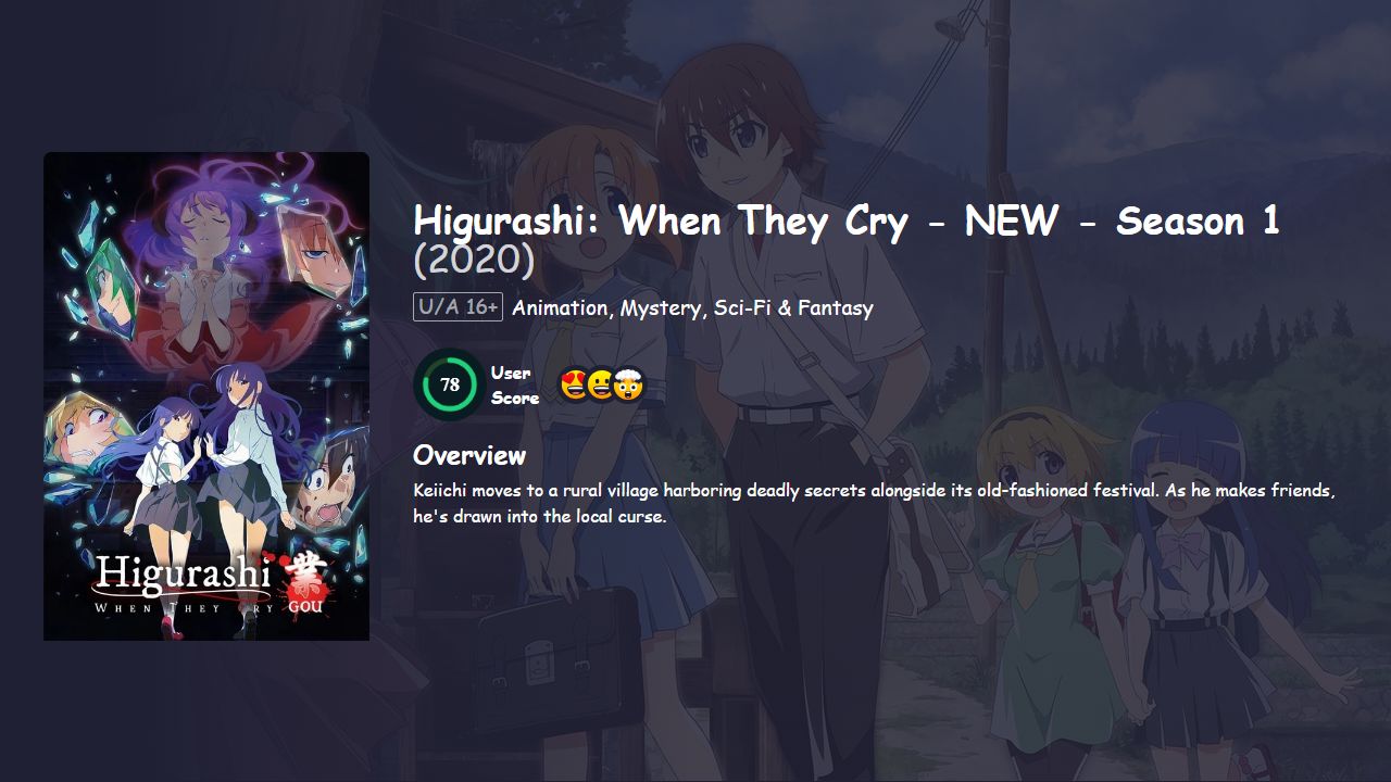 Higurashi: When They Cry – NEW Season 1 English Dubbed