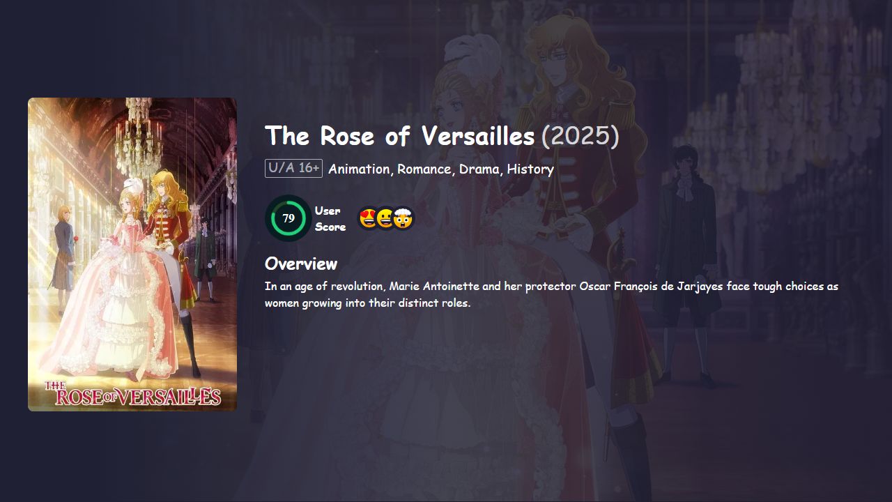The Rose of Versailles (2025) Japanese Dubbed