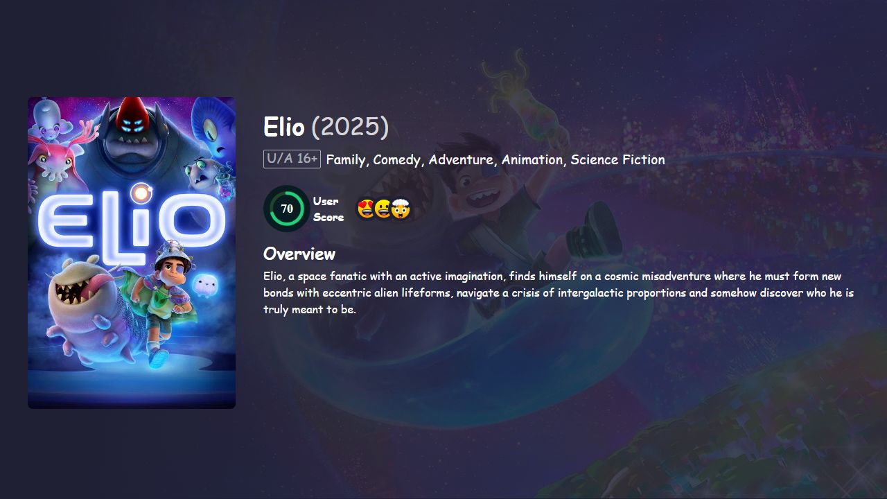 Elio (2025) Hindi Dubbed