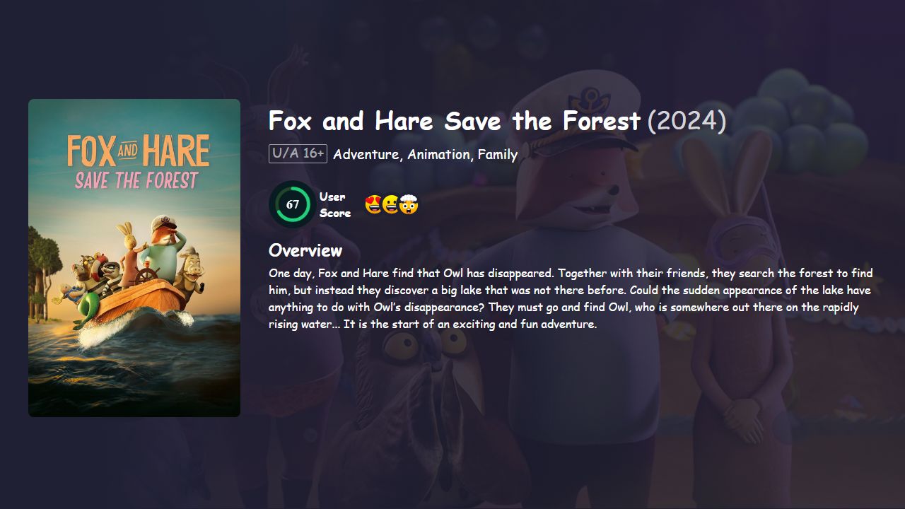 Fox and Hare Save the Forest (2024) Dutch Dubbed