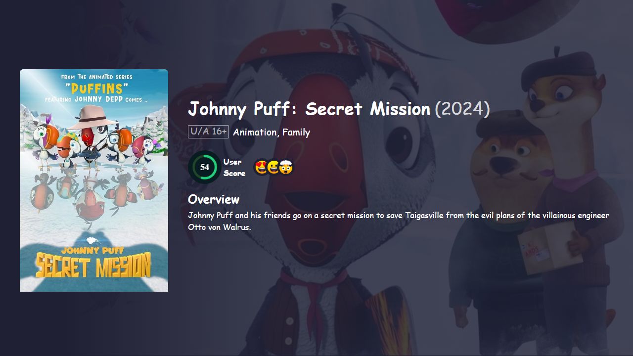 Johnny Puff: Secret Mission (2024) English Dubbed