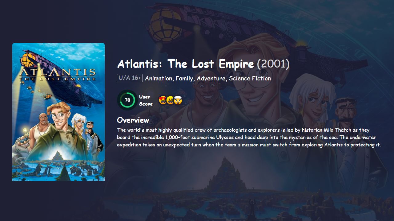 Atlantis: The Lost Empire (2001) Hindi Dubbed