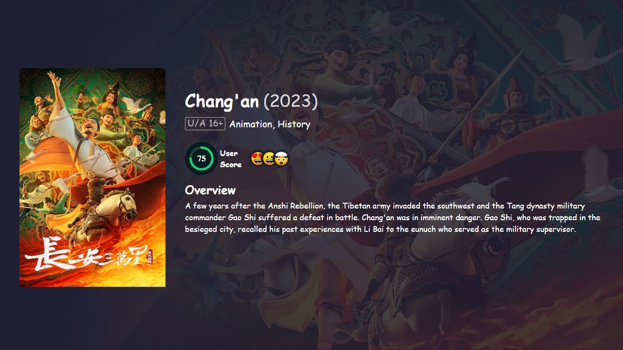 Chang’an (2023) Chinese Dubbed