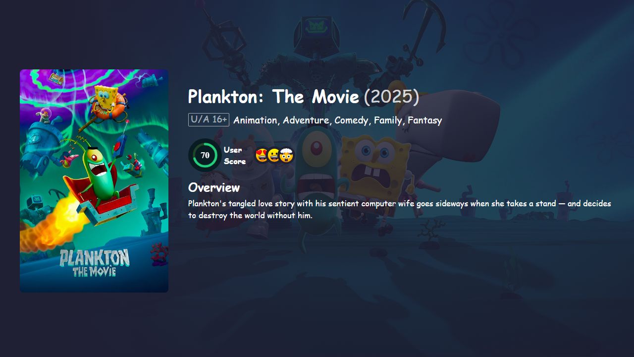 Plankton: The Movie (2025) English Dubbed