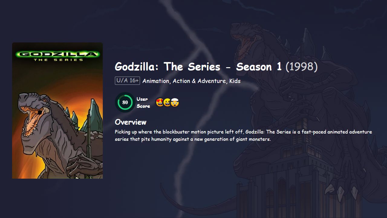 Godzilla: The Series Season 1 Hindi Dubbed