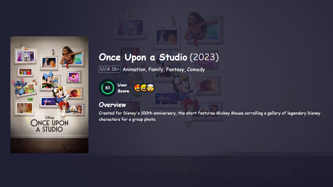 Once Upon a Studio (2023) Hindi Dubbed