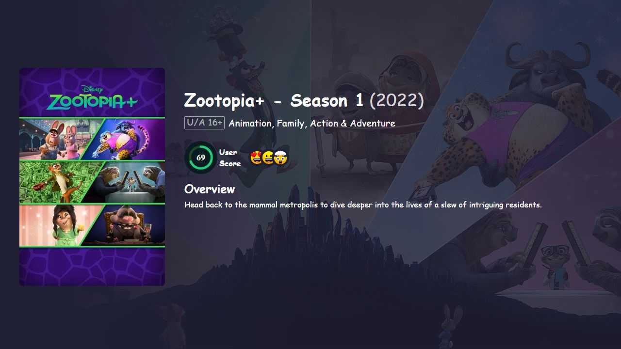 Zootopia+ Season 1 English Dubbed