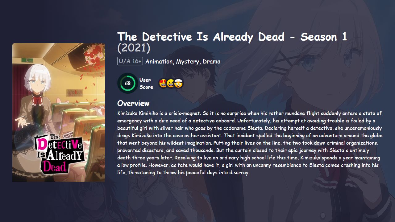 The Detective Is Already Dead Season 1 Hindi Dubbed