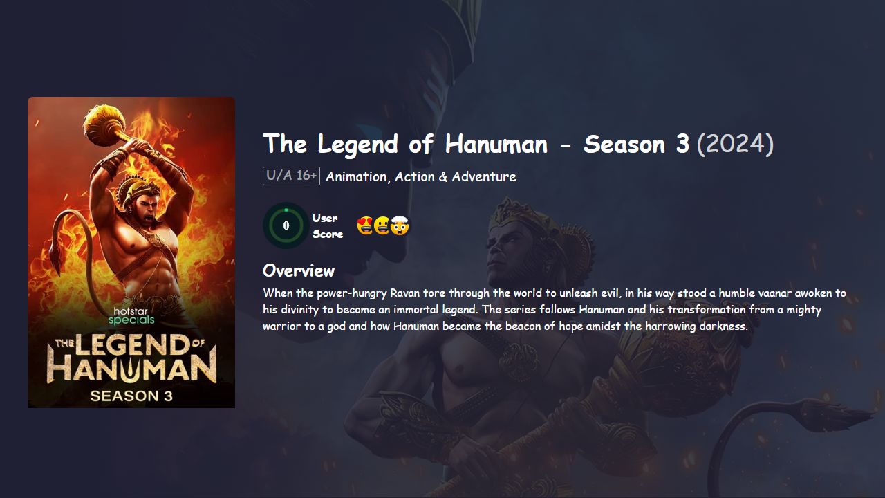 The Legend of Hanuman Season 3 Hindi Dubbed