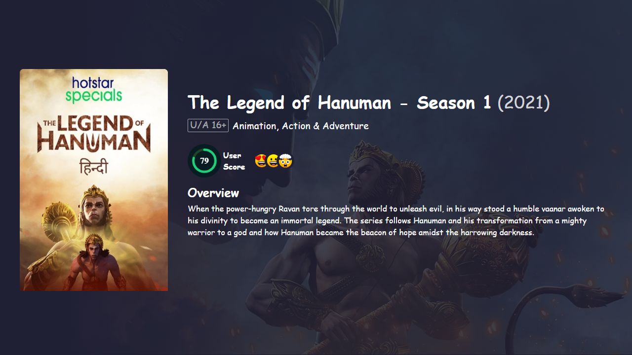 The Legend of Hanuman Season 1 Hindi Dubbed