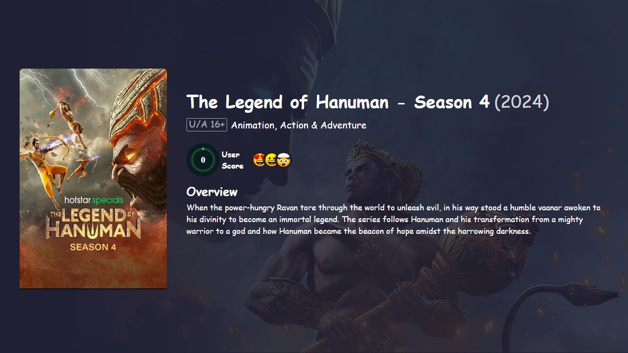 The Legend of Hanuman Season 4 Hindi Dubbed