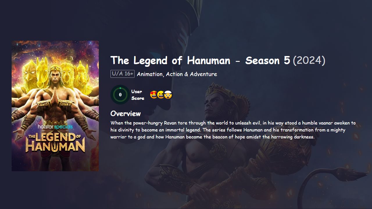 The Legend of Hanuman Season 5 Hindi Dubbed