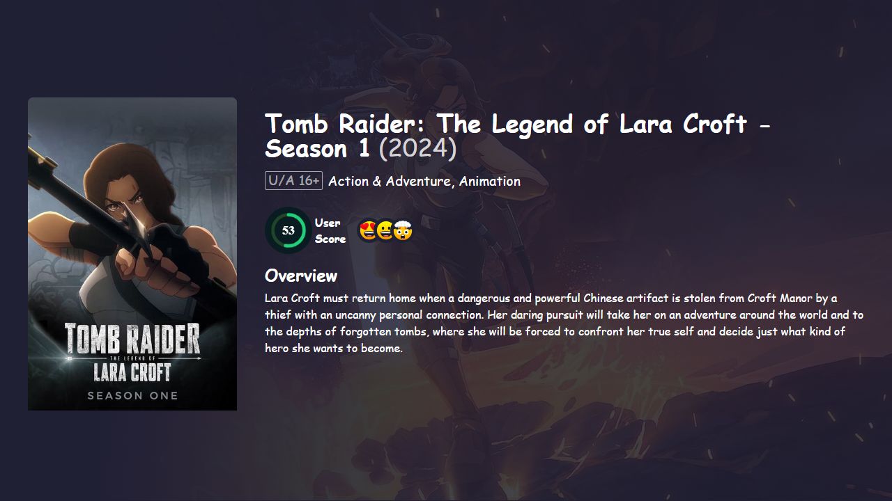 Tomb Raider: The Legend of Lara Croft Season 1 Hindi Dubbed