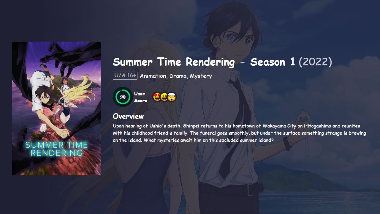 Summer Time Rendering Season 1 Hindi Dubbed