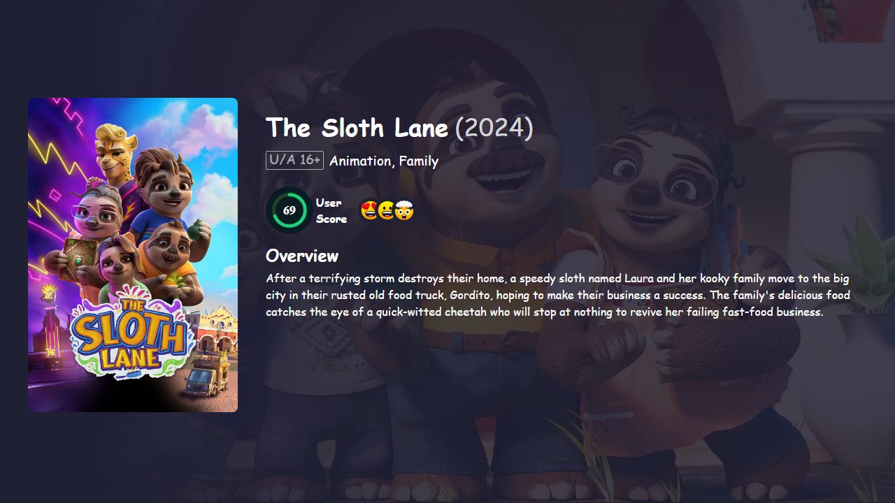 The Sloth Lane (2024) English Dubbed