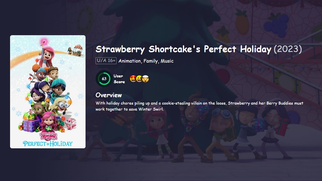 Strawberry Shortcake’s Perfect Holiday (2023) English Dubbed