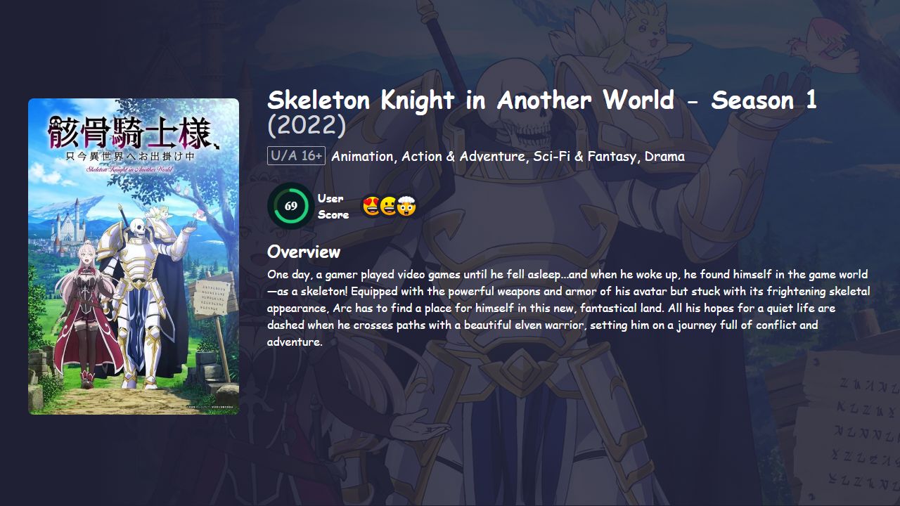 Skeleton Knight in Another World Season 1 Japanese Dubbed