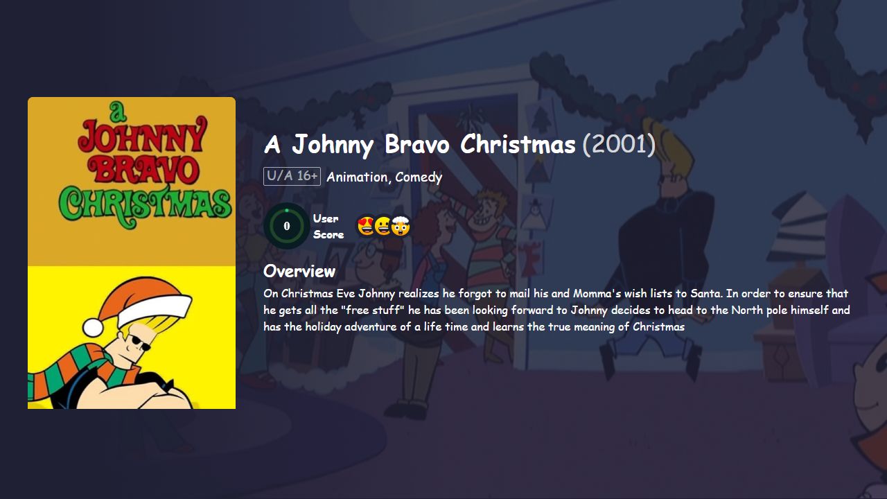 A Johnny Bravo Christmas (2001) Hindi Dubbed