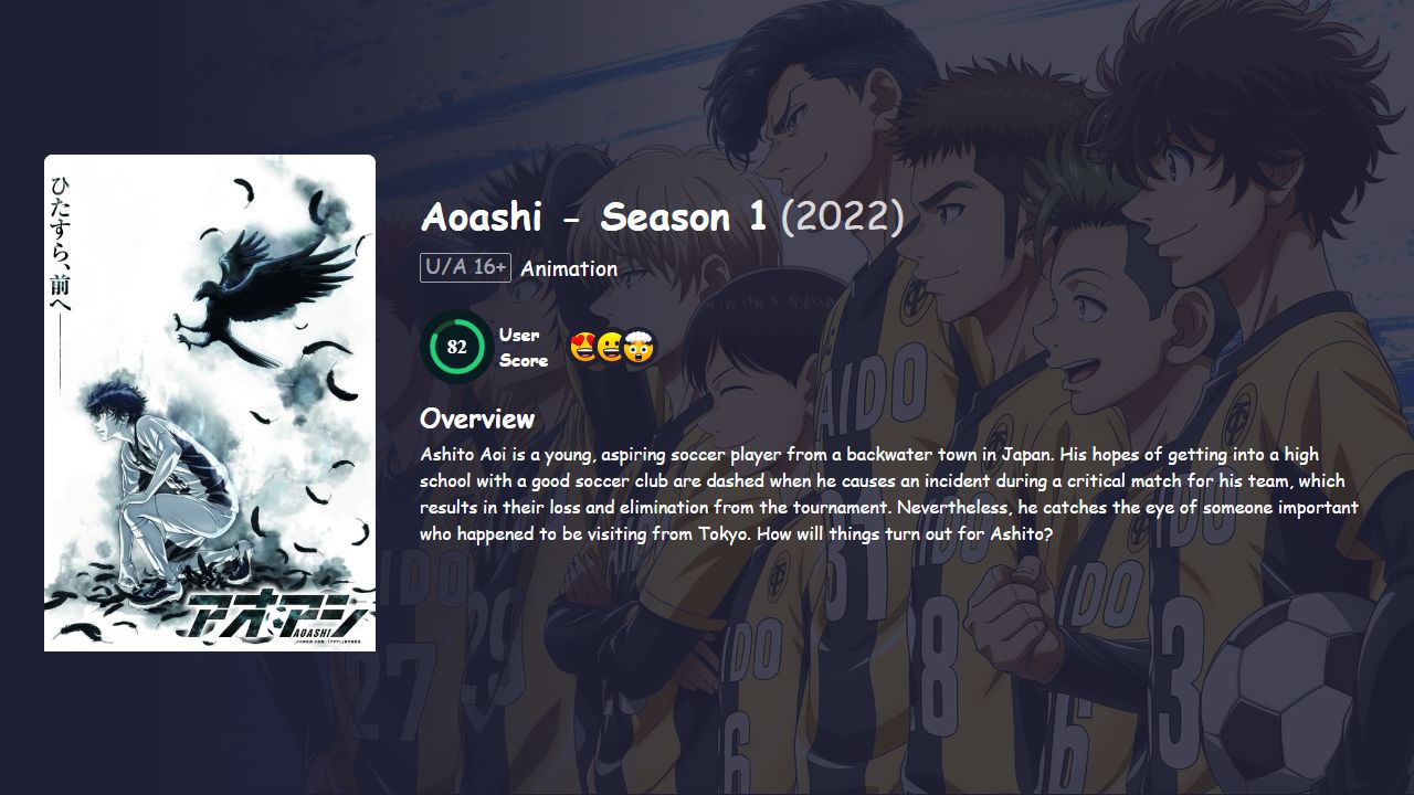 Aoashi Season 1 Hindi Dubbed