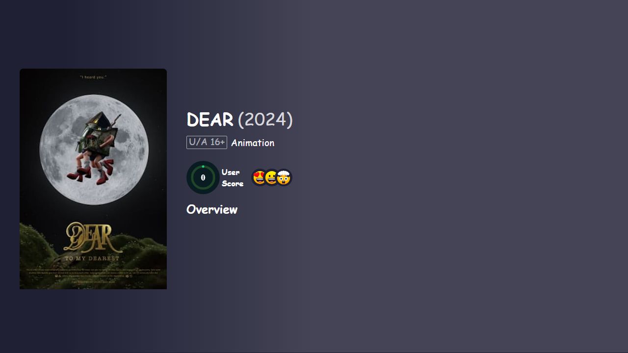 DEAR (2024) Hindi Dubbed