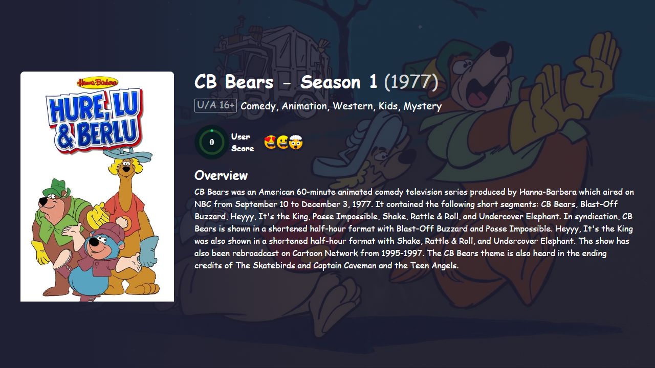 CB Bears Season 1 English Dubbed