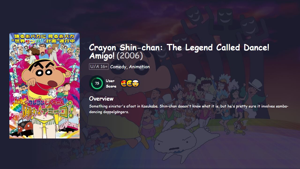 Crayon Shin-chan: The Legend Called: Dance! Amigo! (2006) Hindi Dubbed