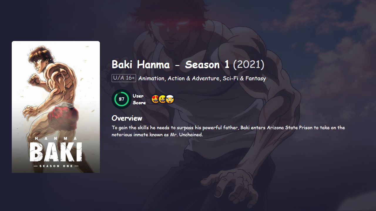 Baki Hanma Season 1 Hindi Dubbed