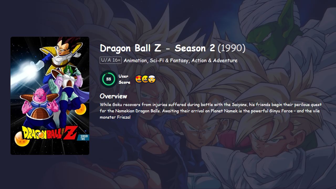 Dragon Ball Z Season 2 Japanese Dubbed