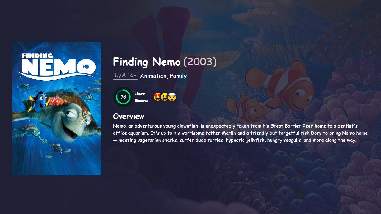 Finding Nemo (2003) Hindi Dubbed