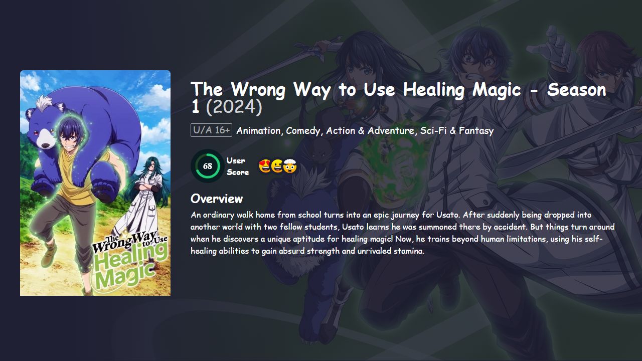 The Wrong Way to Use Healing Magic Season 1 Hindi Dubbed