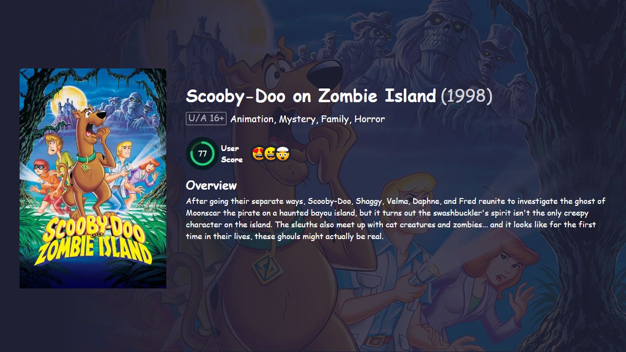 Scooby-Doo on Zombie Island (1998) Hindi Dubbed