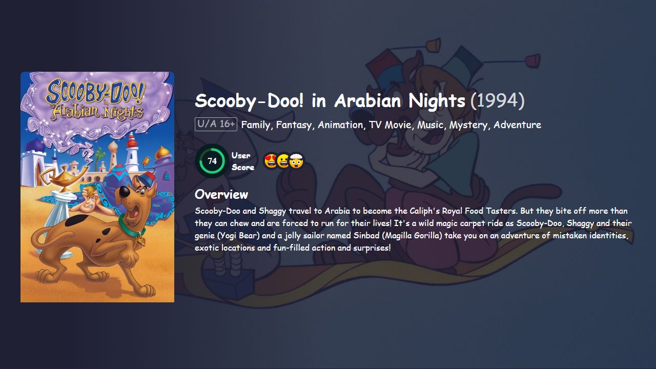 Scooby-Doo! in Arabian Nights (1994) Hindi Dubbed