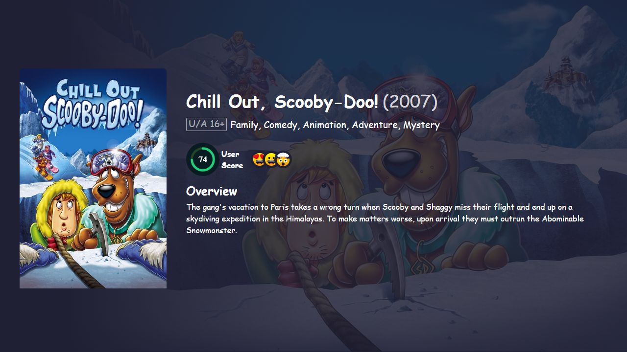 Chill Out, Scooby-Doo! (2007) Hindi Dubbed