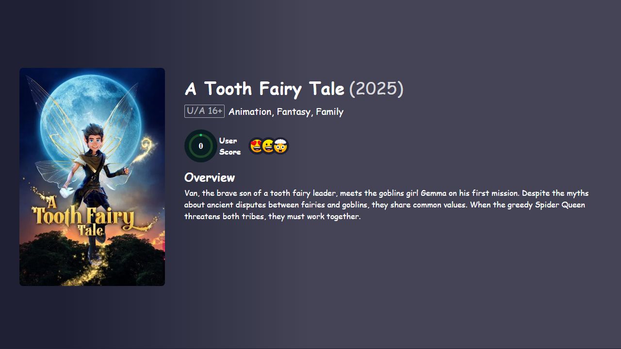 A Tooth Fairy Tale (2025) English Dubbed