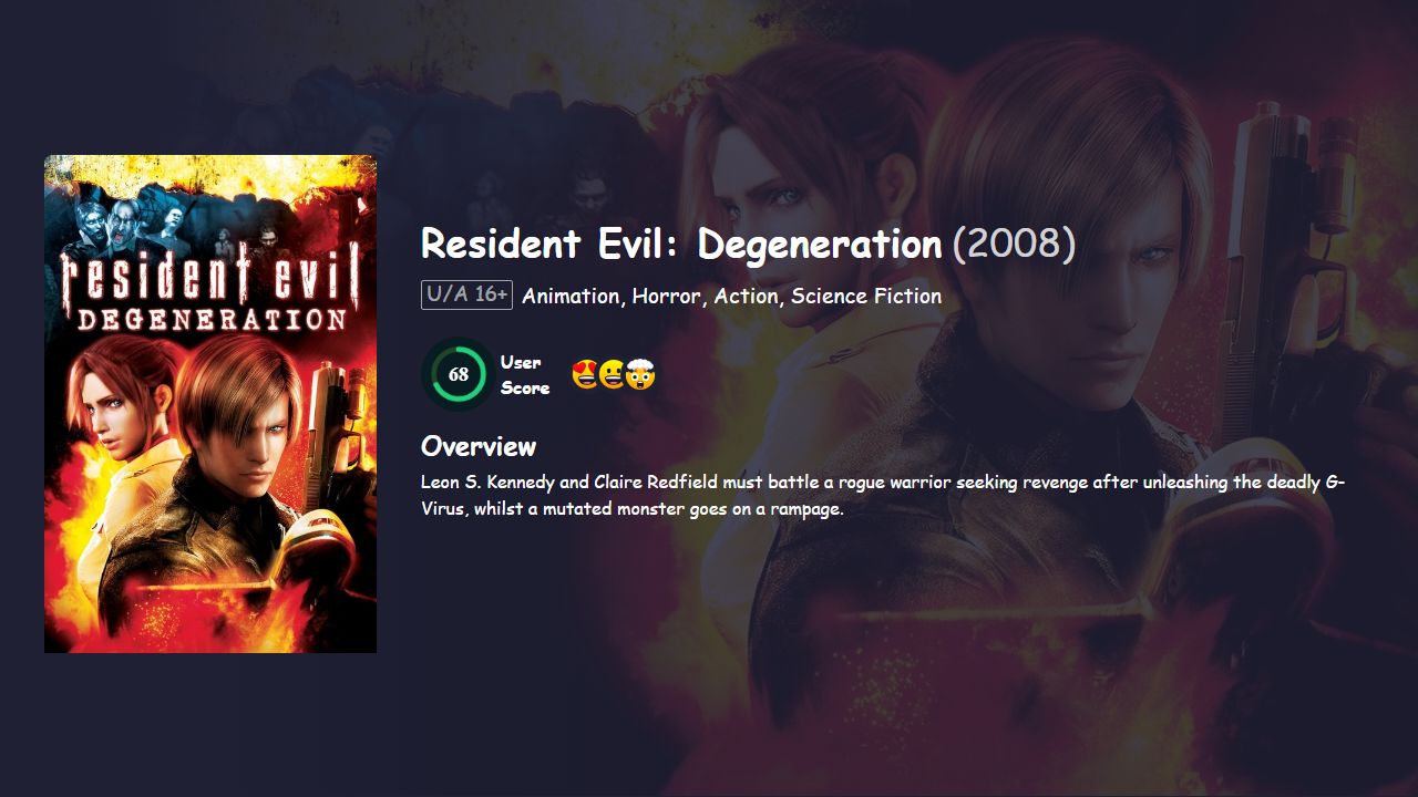 Resident Evil: Degeneration (2008) Hindi Dubbed