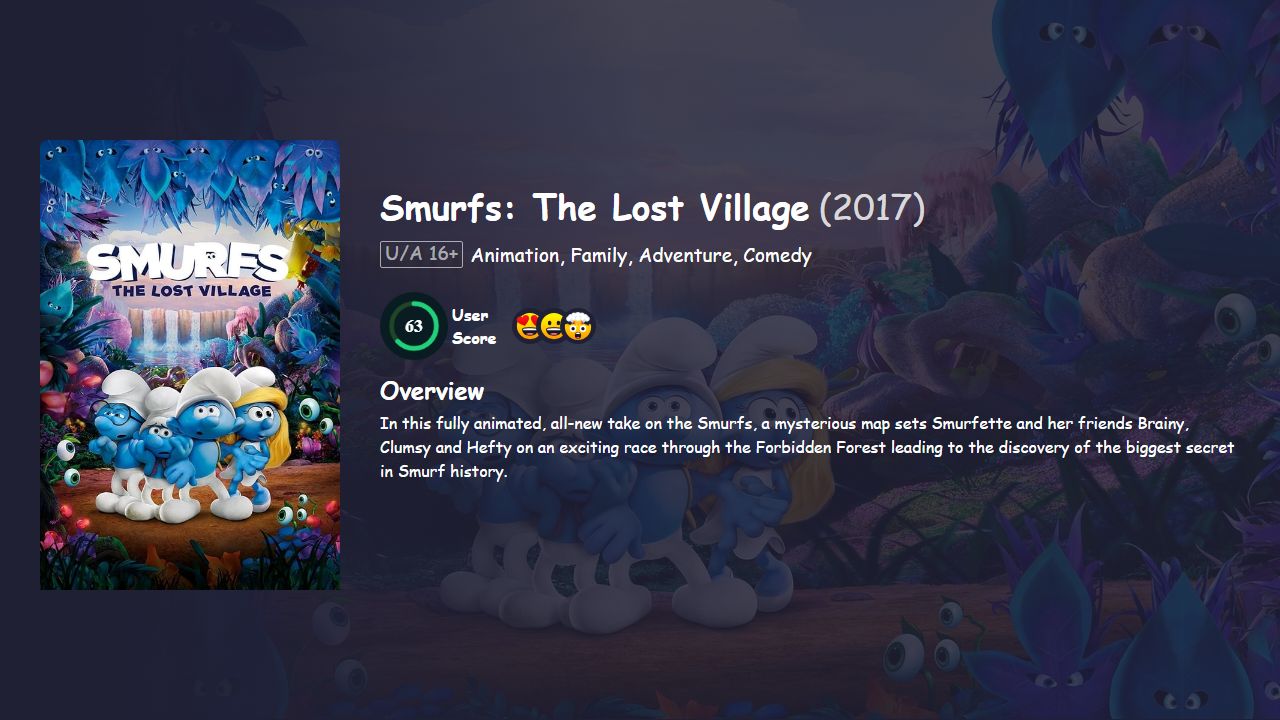 Smurfs: The Lost Village (2017) Hindi Dubbed