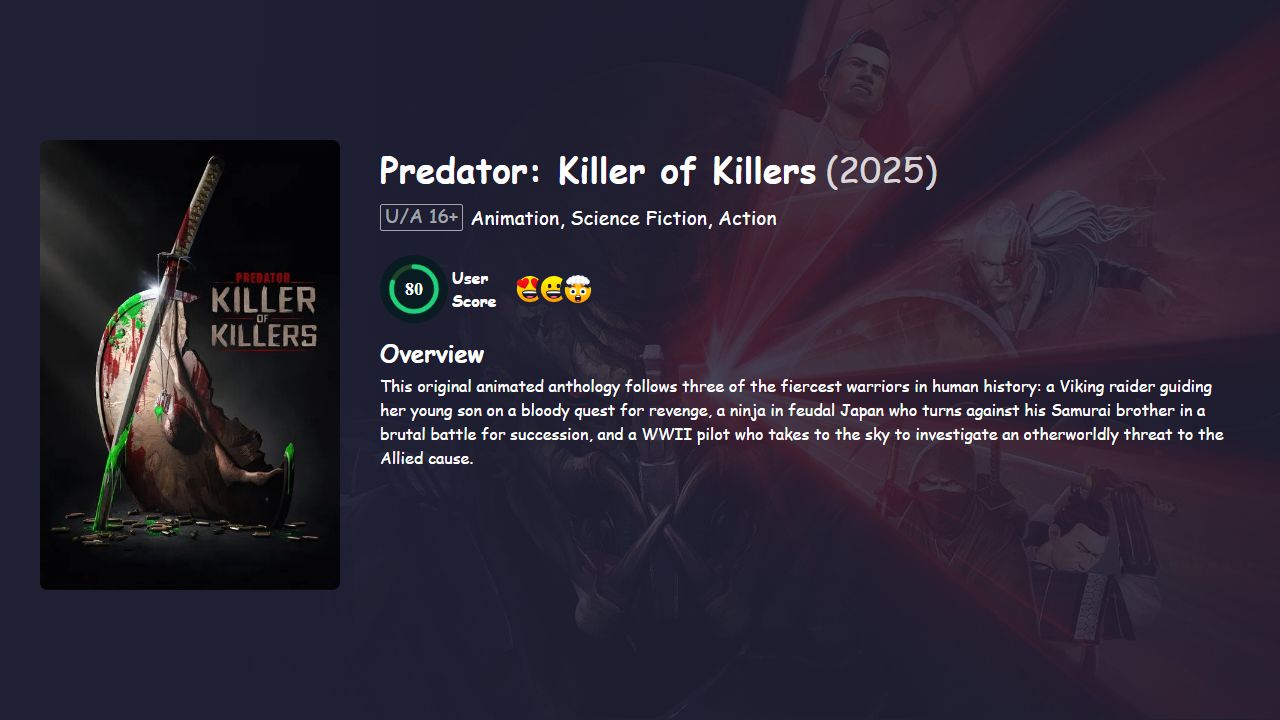 Predator: Killer of Killers (2025) English Dubbed