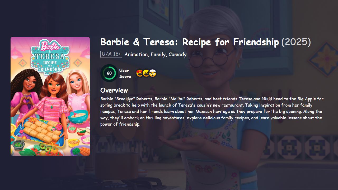 Barbie & Teresa: Recipe for Friendship (2025) English Dubbed