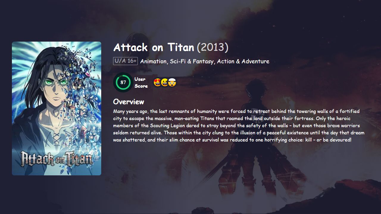 Attack on Titan Season Hindi Dubbed