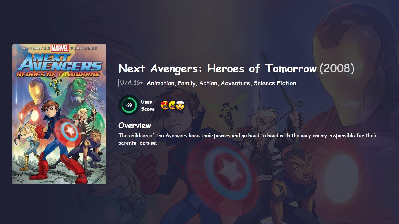 Next Avengers: Heroes of Tomorrow (2008) Hindi Dubbed