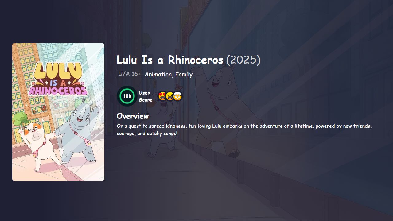 Lulu Is a Rhinoceros (2025) English Dubbed