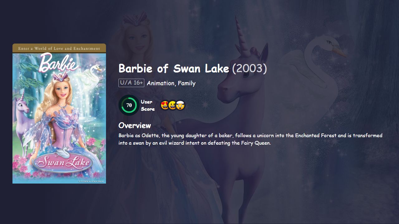 Barbie of Swan Lake (2003) Hindi Dubbed