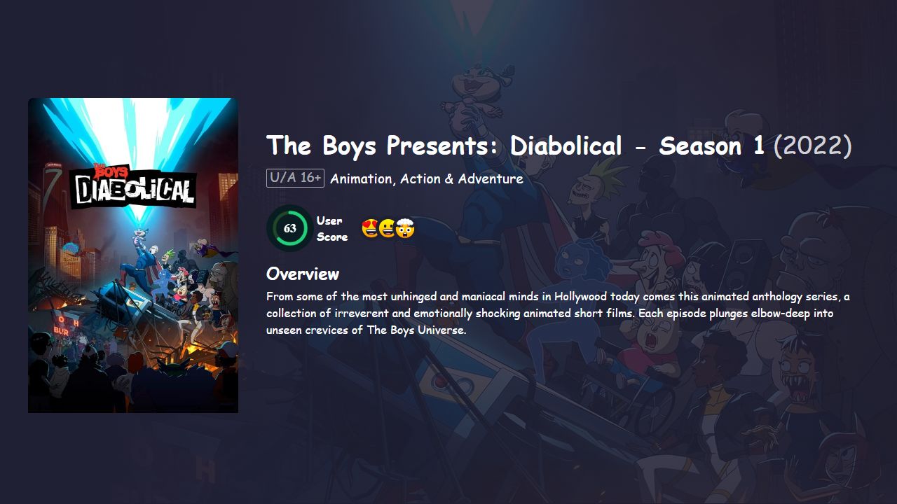 The Boys Presents: Diabolical Season 1 Hindi Dubbed