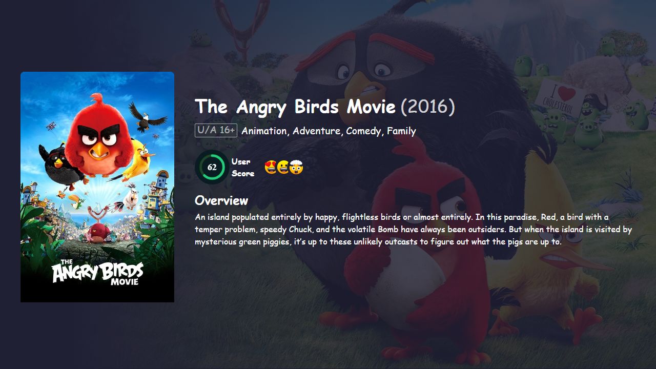 The Angry Birds Movie (2016) Hindi Dubbed