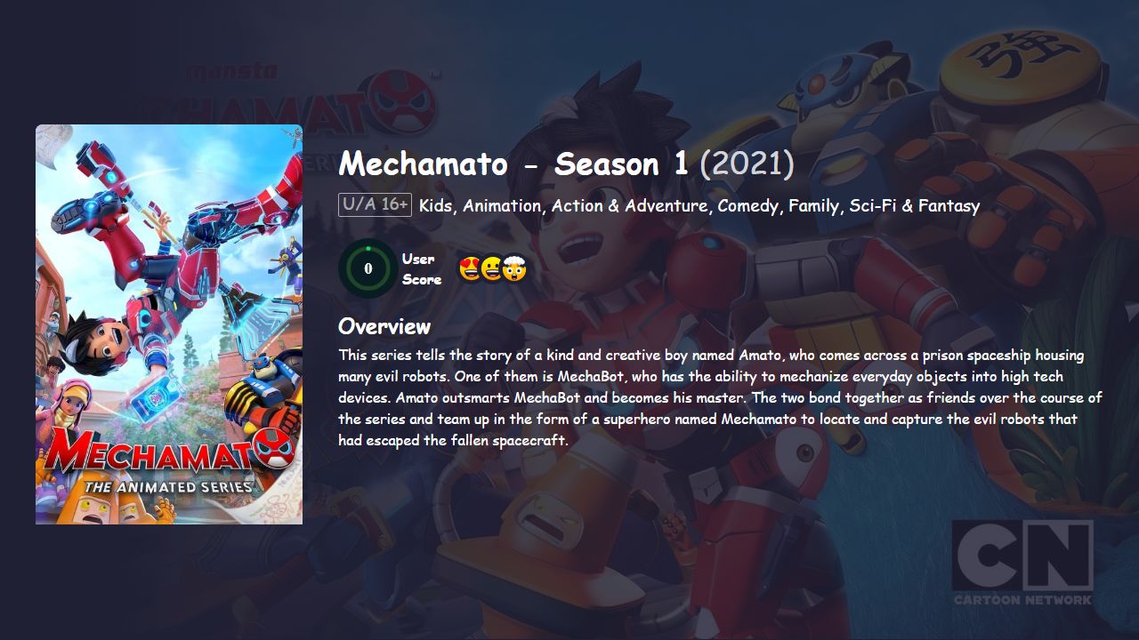 Mechamato The Animated Series Season 1 Hindi Dubbed