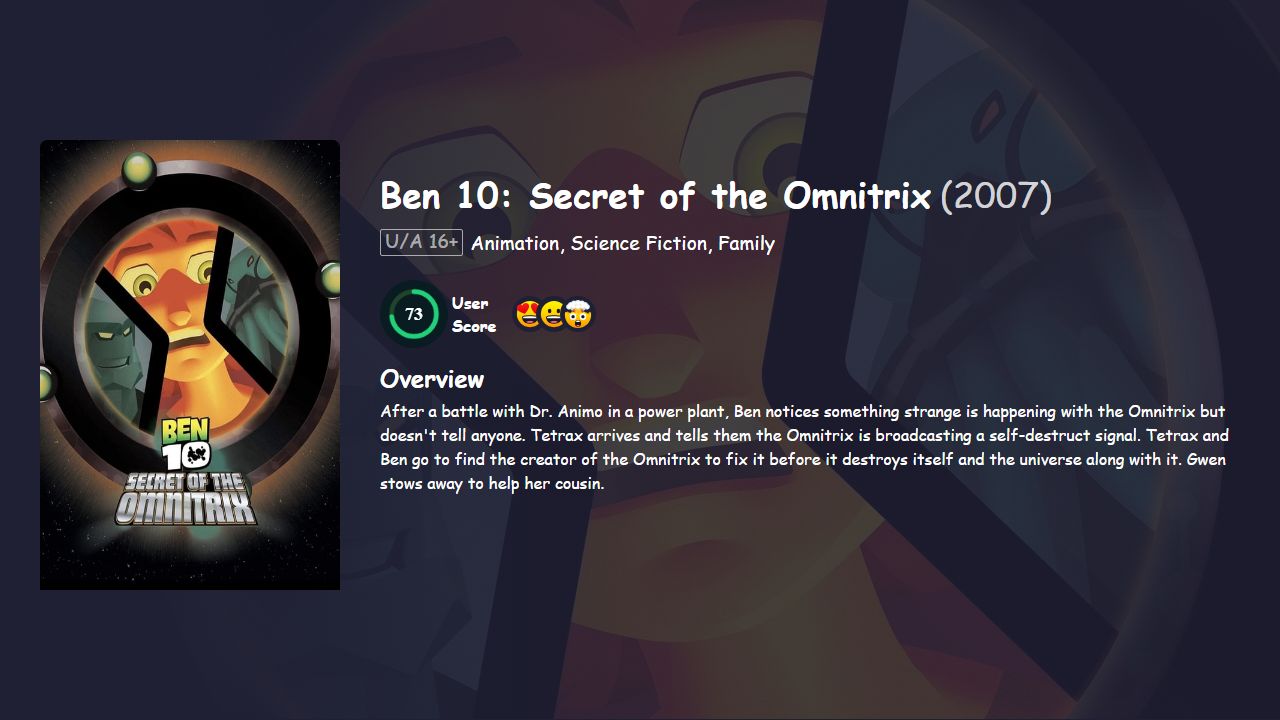 Ben 10: Secret of the Omnitrix (2007) Hindi Dubbed