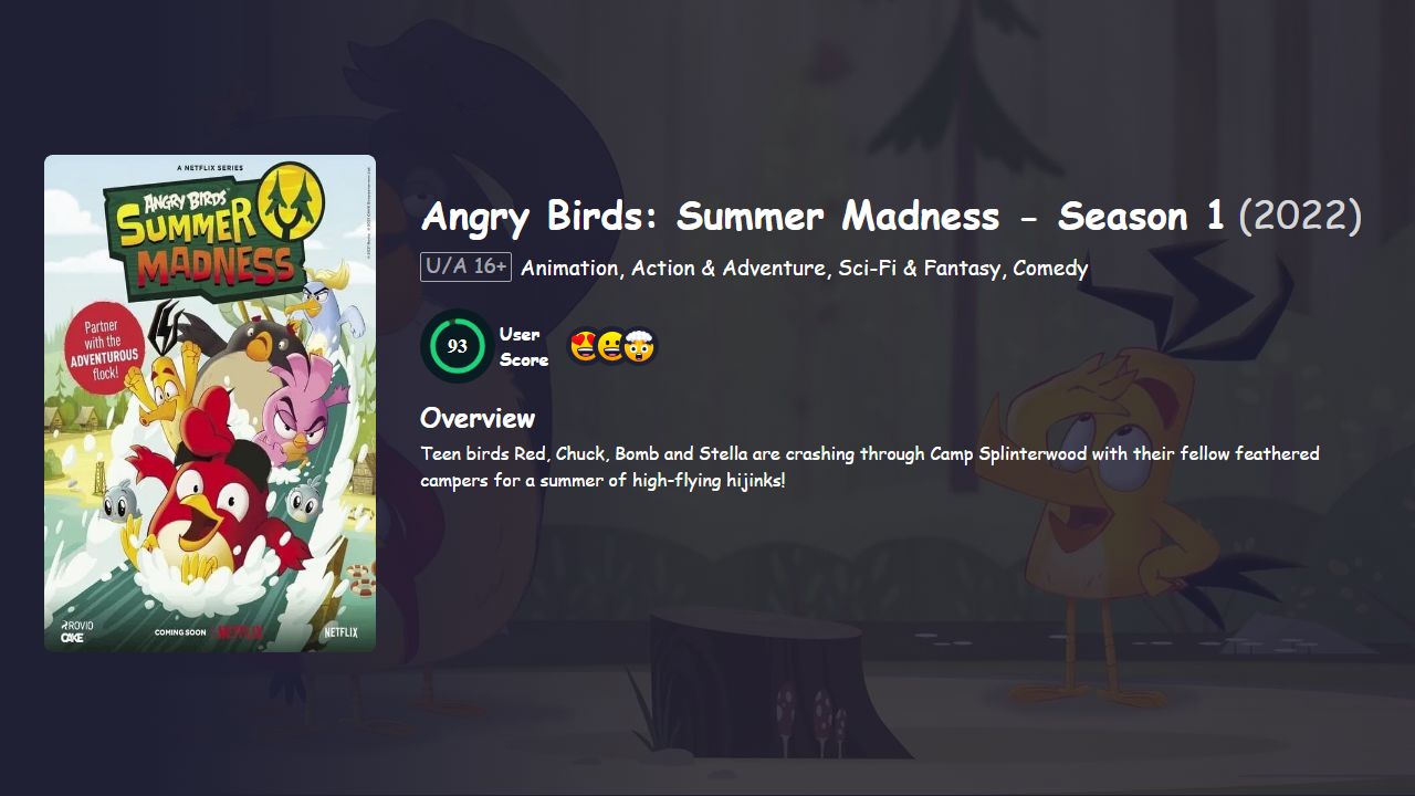 Angry Birds: Summer Madness Season 1 Hindi-English Dubbed