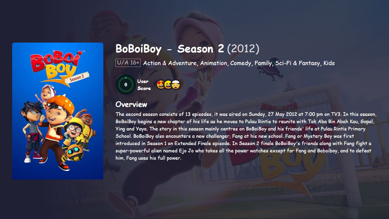 BoBoiBoy Season 2 Hindi Dubbed