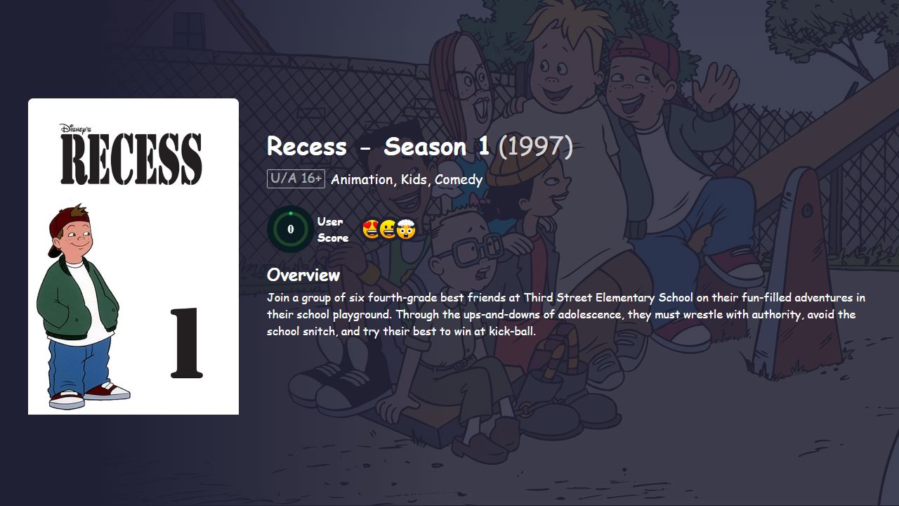 Recess Season 1 Hindi Dubbed