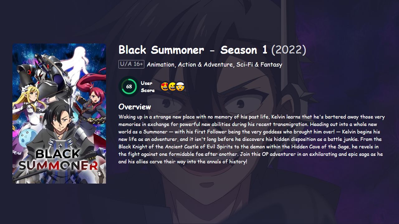 Black Summoner Season 1 Hindi Dubbed